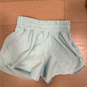 Lululemon Track That High-Rise Lined Short 5" icing blue. Worn. Size 4